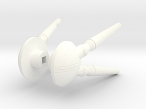 G1 Jetfire Angled Antenna in White Processed Versatile Plastic