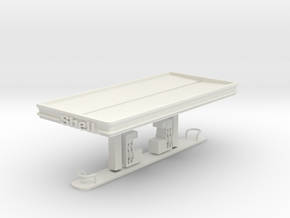 N Scale Shell Station in White Natural Versatile Plastic