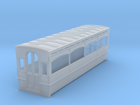 Bournemouth or Llandudno bogie tram saloon body.  in Tan Fine Detail Plastic