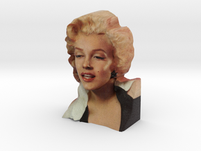 Marilyn Monroe Bust 9cm in Full Color Sandstone
