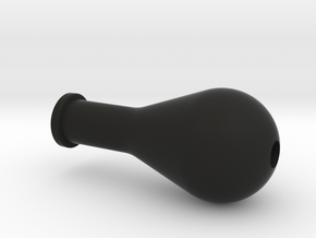 Rounded Knob in Black Natural Versatile Plastic