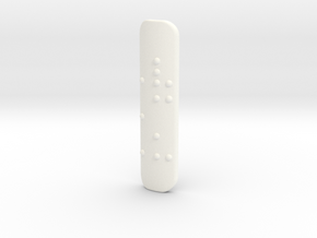 VCU GeoTag Brail in White Processed Versatile Plastic