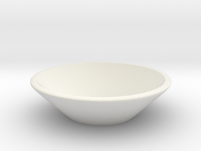 Small Bowl in White Natural Versatile Plastic