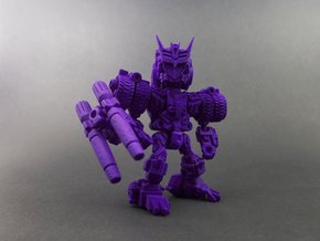 Minibot "Doomface" in Purple Processed Versatile Plastic