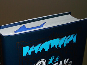 Shark Bookmark in Blue Processed Versatile Plastic