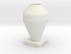 Vase 3 in White Natural Versatile Plastic