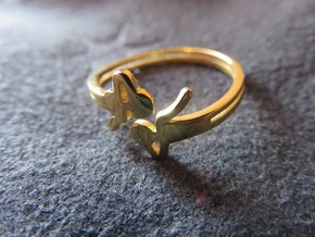 Airy Ring in 18k Gold Plated Brass