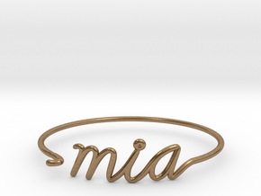 MIA Wire Bracelet (Miami) in Natural Brass