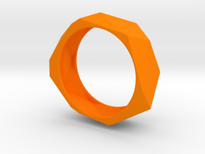 Geo Bracelet  in Orange Processed Versatile Plastic