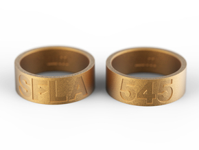 SFLA / 545 (size 7.5) in Polished Gold Steel