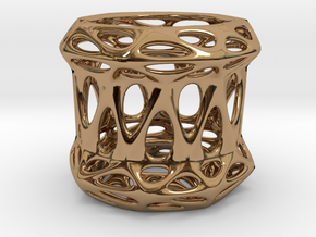 Candle Holder 3cm (001) in Polished Brass