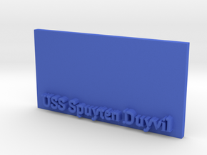 Base for 1/600 USS Spuyten Duyvil in Blue Processed Versatile Plastic