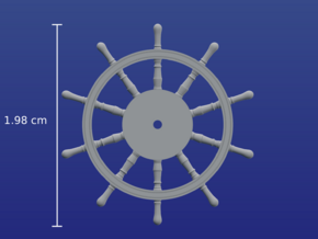 1:90 HMS Victory Ships Wheel in Clear Ultra Fine Detail Plastic