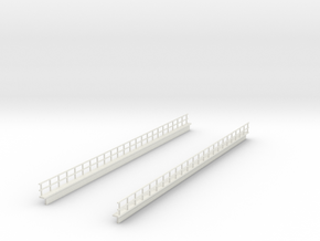 HO EL WEST PHILLY 12 SECTION RAILING in White Natural Versatile Plastic