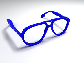 aviator styled glasses - type 4 v1.0 in White Natural Versatile Plastic