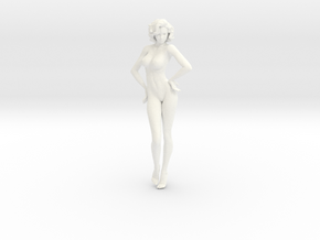 Office Lady-001 Nude scale 1/24 Passed in White Processed Versatile Plastic