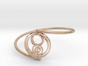 Jenna - Bracelet Thin Spiral in 14k Rose Gold Plated Brass