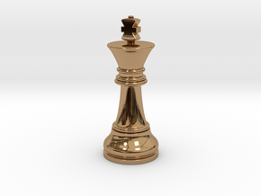 Single King Chess Cross Normal Big | TImur King in Polished Brass