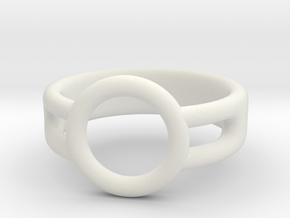 Ring Holder in White Natural Versatile Plastic