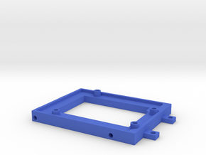Arduino-mounting Plate (hollow) in Blue Processed Versatile Plastic