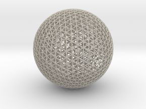 Space Frame Sphere Small in Natural Sandstone