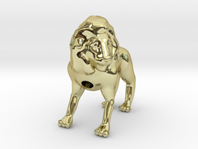 Lion in 18k Gold Plated Brass