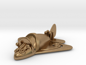 Pre-Colombian "airplane" in Natural Brass