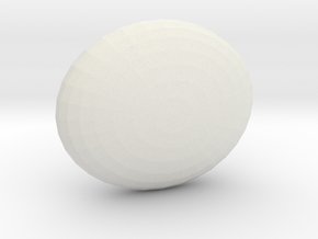 Sphere1 " in White Natural Versatile Plastic
