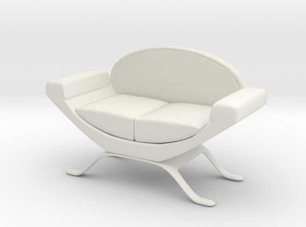 Couch No. 11 in White Natural Versatile Plastic