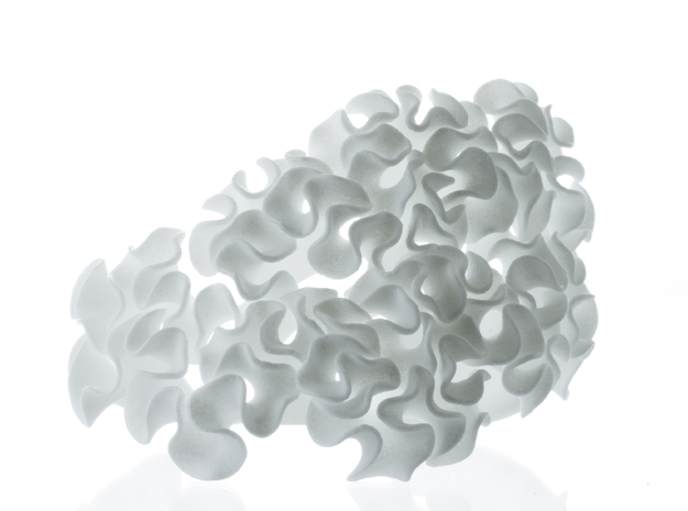 Celosia Cuff sz M | floraform collection in White Processed Versatile Plastic