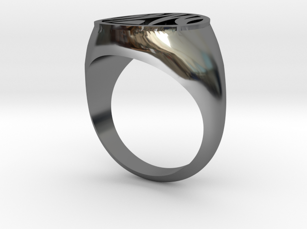 Misfit Ring Size 7 in Fine Detail Polished Silver