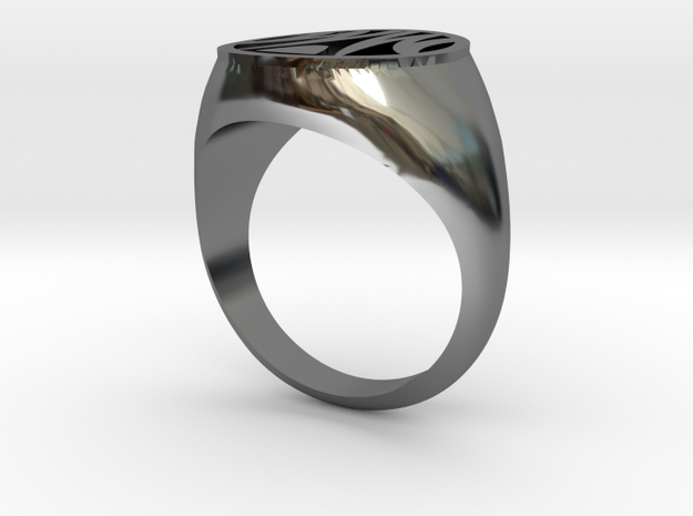 Misfit Ring Size 8 in Fine Detail Polished Silver