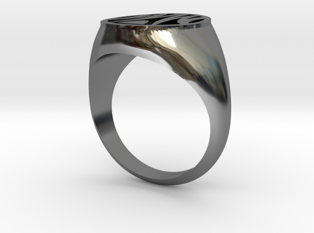 Misfit Ring Size 9 in Fine Detail Polished Silver