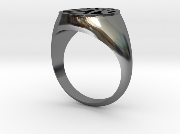 Misfit Ring Size 10 in Fine Detail Polished Silver