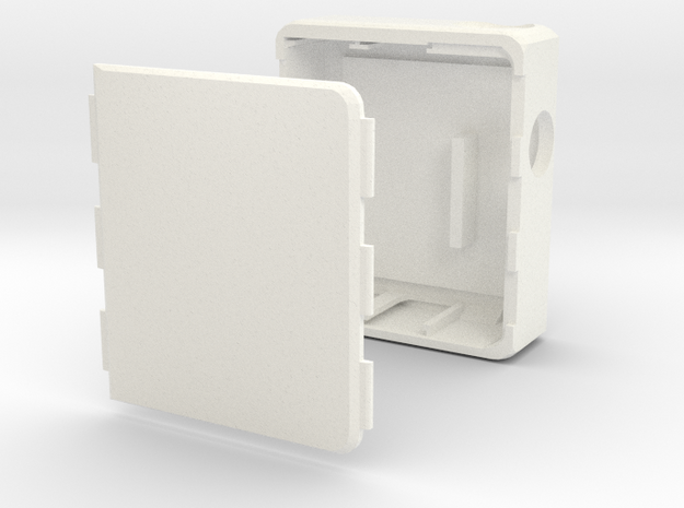 MARK XI Unregulated Dual 18650 Box Mod in White Processed Versatile Plastic