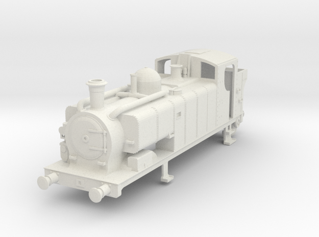Body for 00 gauge GWR 97xx Condensing Pannier Tank in White Natural Versatile Plastic