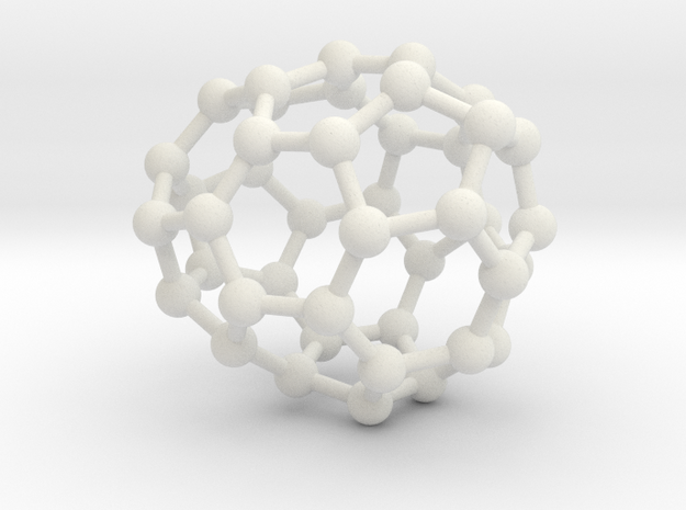 0245 Fullerene C42-24 c1 in White Natural Versatile Plastic