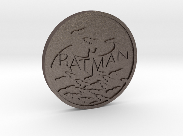 Batman in Polished Bronzed Silver Steel