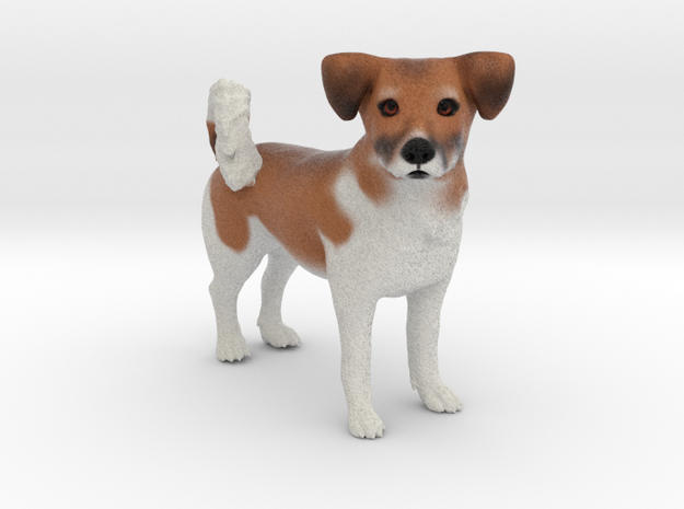Custom Dog Figurine - Rocky in Full Color Sandstone