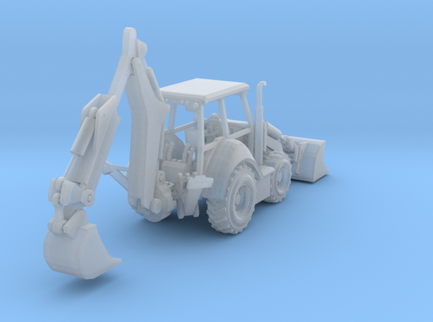 Cat 430F Backhoe Z Scale Revised in Smooth Fine Detail Plastic