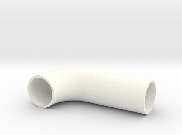 Rør Bend in White Processed Versatile Plastic