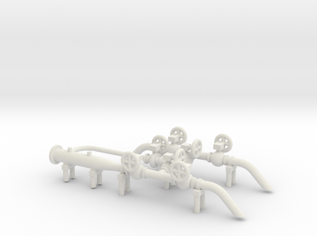 O Scale Pig Launcher in White Natural Versatile Plastic