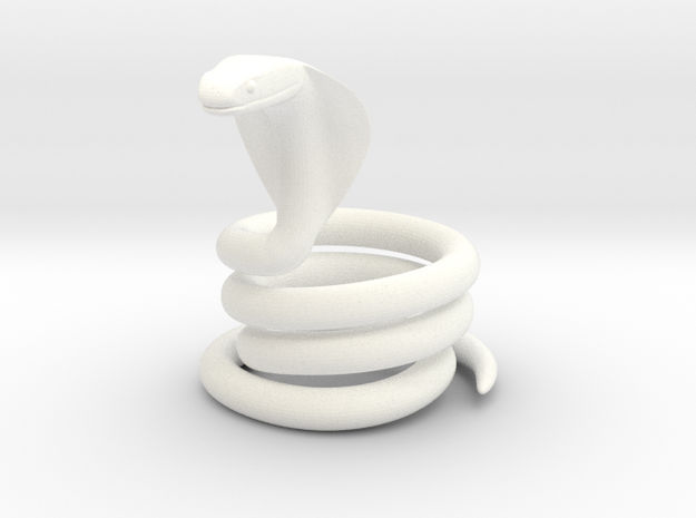 Cobra Egg Holder in White Processed Versatile Plastic