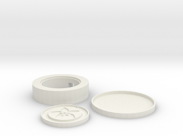 Inductive Charger Base in White Natural Versatile Plastic