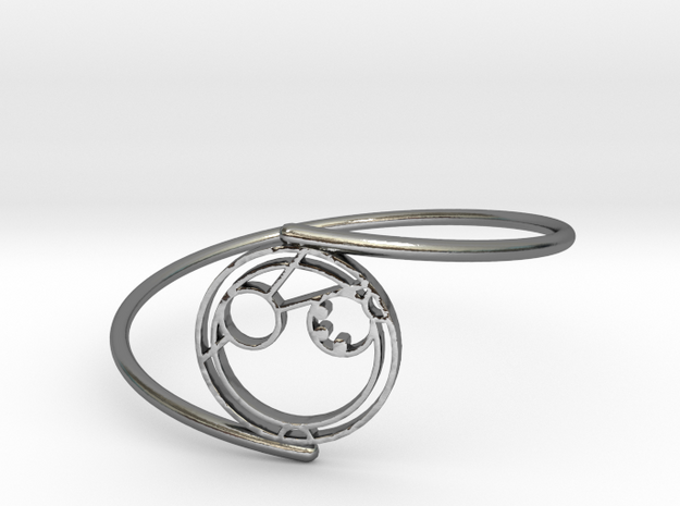 Adam - Bracelet Thin Spiral in Polished Silver