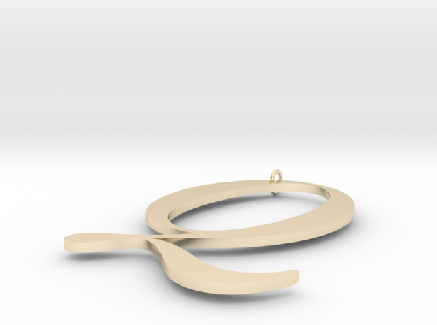 Q in 14K Yellow Gold
