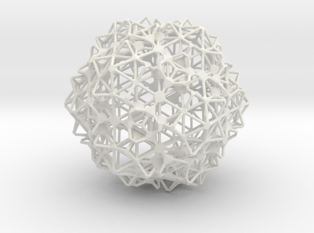 Sphere3 in White Natural Versatile Plastic