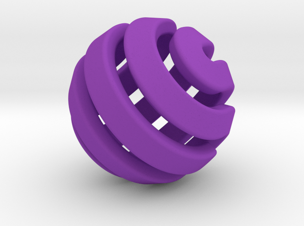 Ball-11-3 in Purple Processed Versatile Plastic