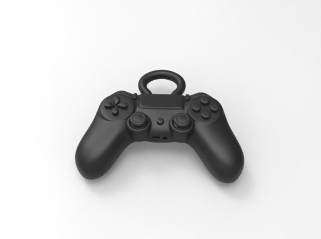 PS4 Controller Pendant  in Black Natural Versatile Plastic