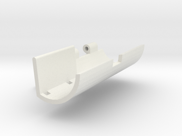 Single servo robot gripper outer side v5 in White Natural Versatile Plastic